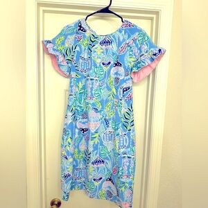 Lilly Pulitzer Blue Printed Dress